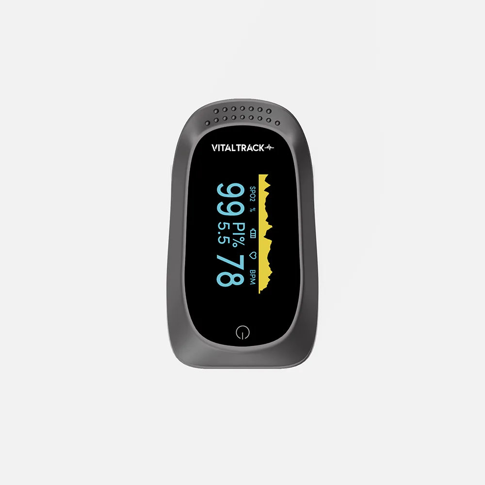 Vitaltrack pulse oximeter product and everyday use